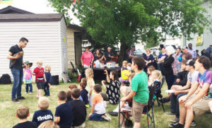Kid's show at recent Saint Jean Baptiste Day celebration