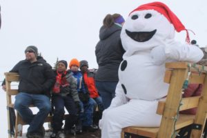 Special guest "Bonhomme Carnaval" at Zenon Park Winter Carnival